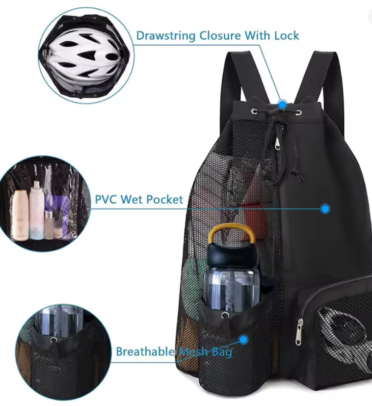 Plecak Siatkowy Outdoor Black